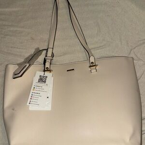 Womens Beige Tote Bag